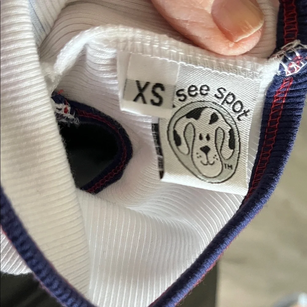 White Dog Shirt with Vote Print